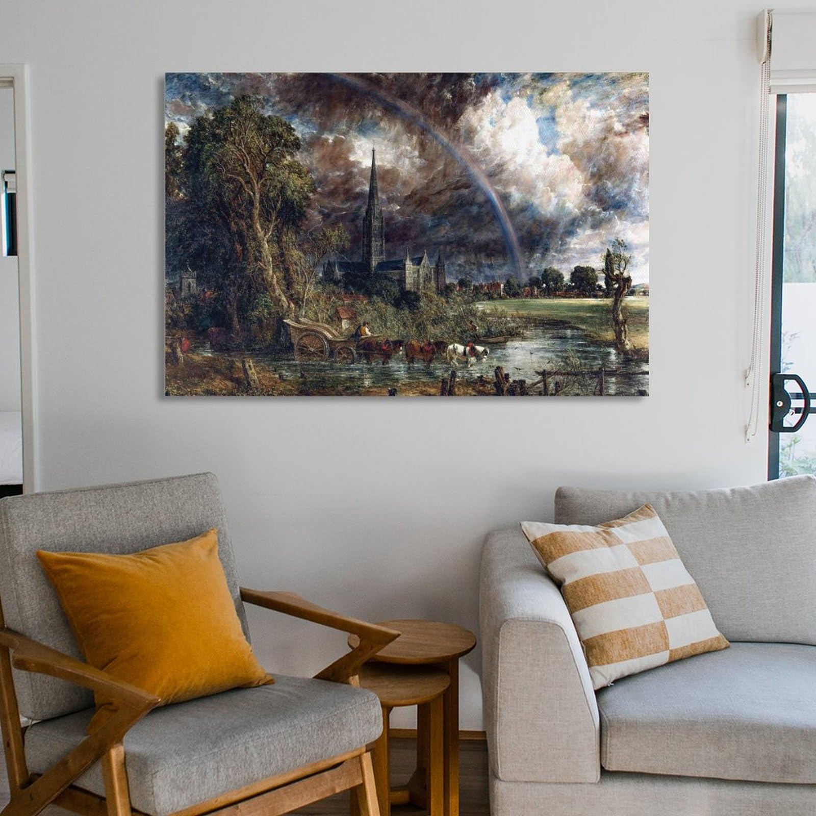 Amazon.co.jp: John Constableジョン・コンスタブル《 草原から見た